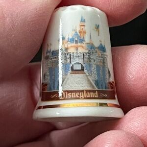 Vintage Disneyland Souvenir Thimble - bone china